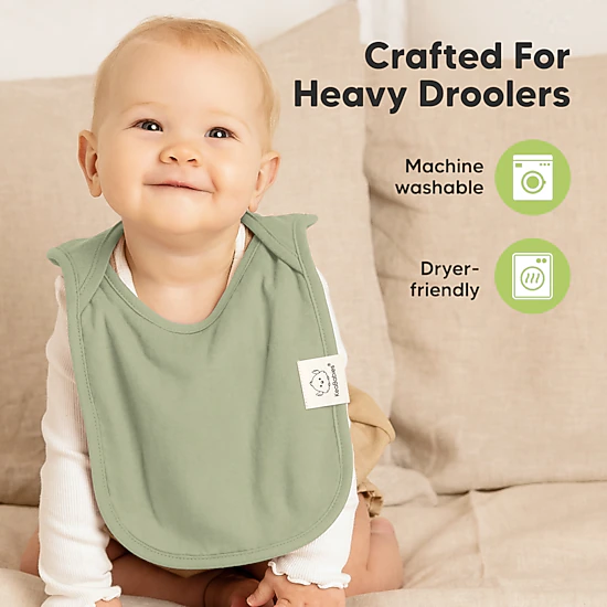 KeaBabies 8-Pack Hallo Drool Bibs