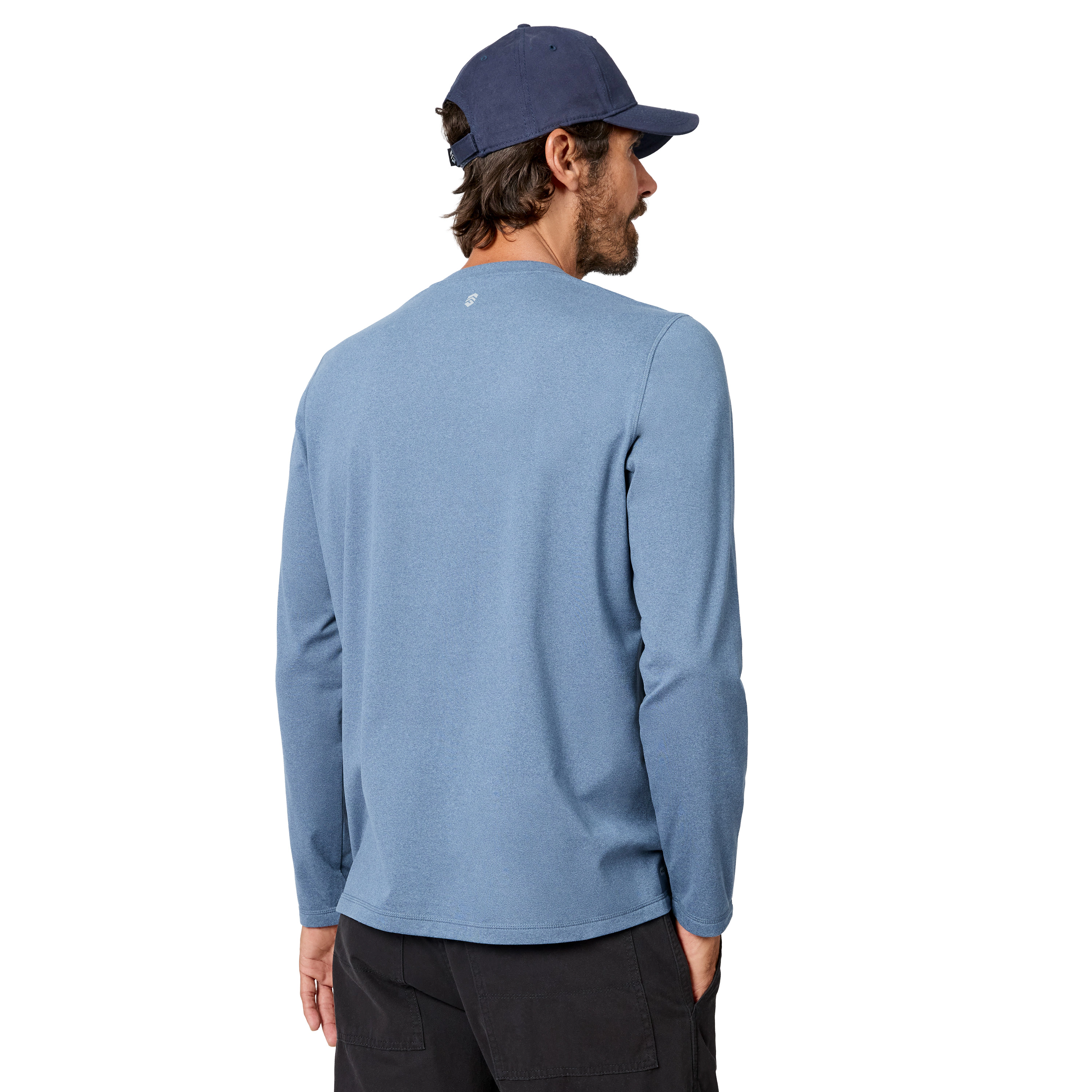 Free Country Men’s FreeCycle Sueded Long-Sleeve Crew Neck Top