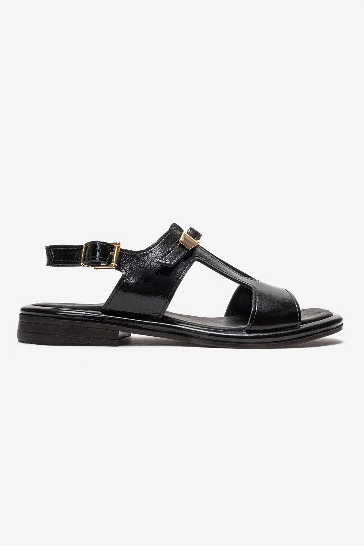 Forever & Always Womens Auren Leather Buckle Sandals