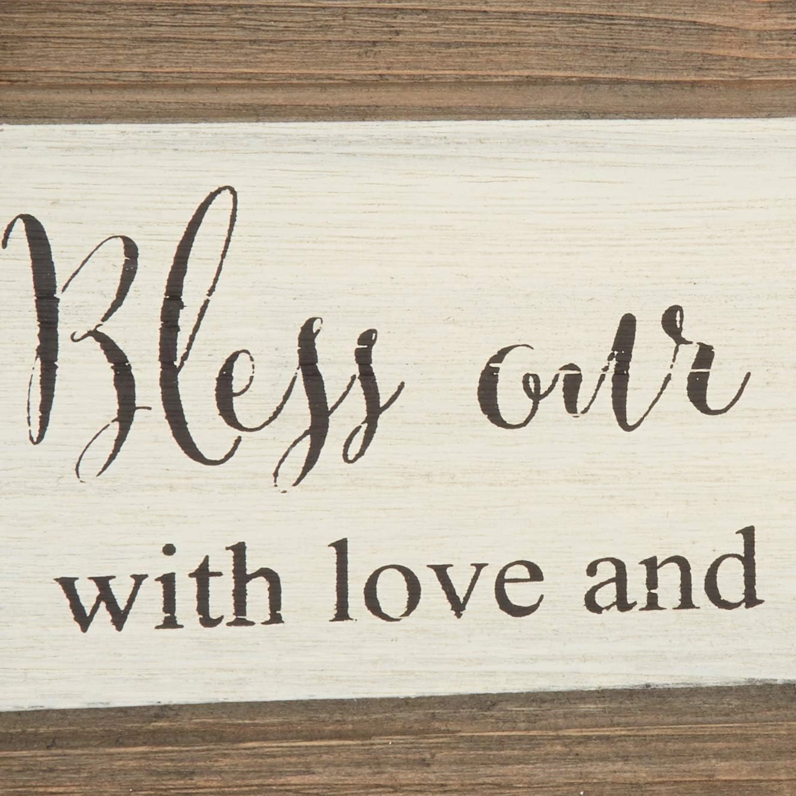 K&K Interiors Bless Our Home Circle Arrow Replacement Sign 13 x 13 inch - Arrow Sold Separately