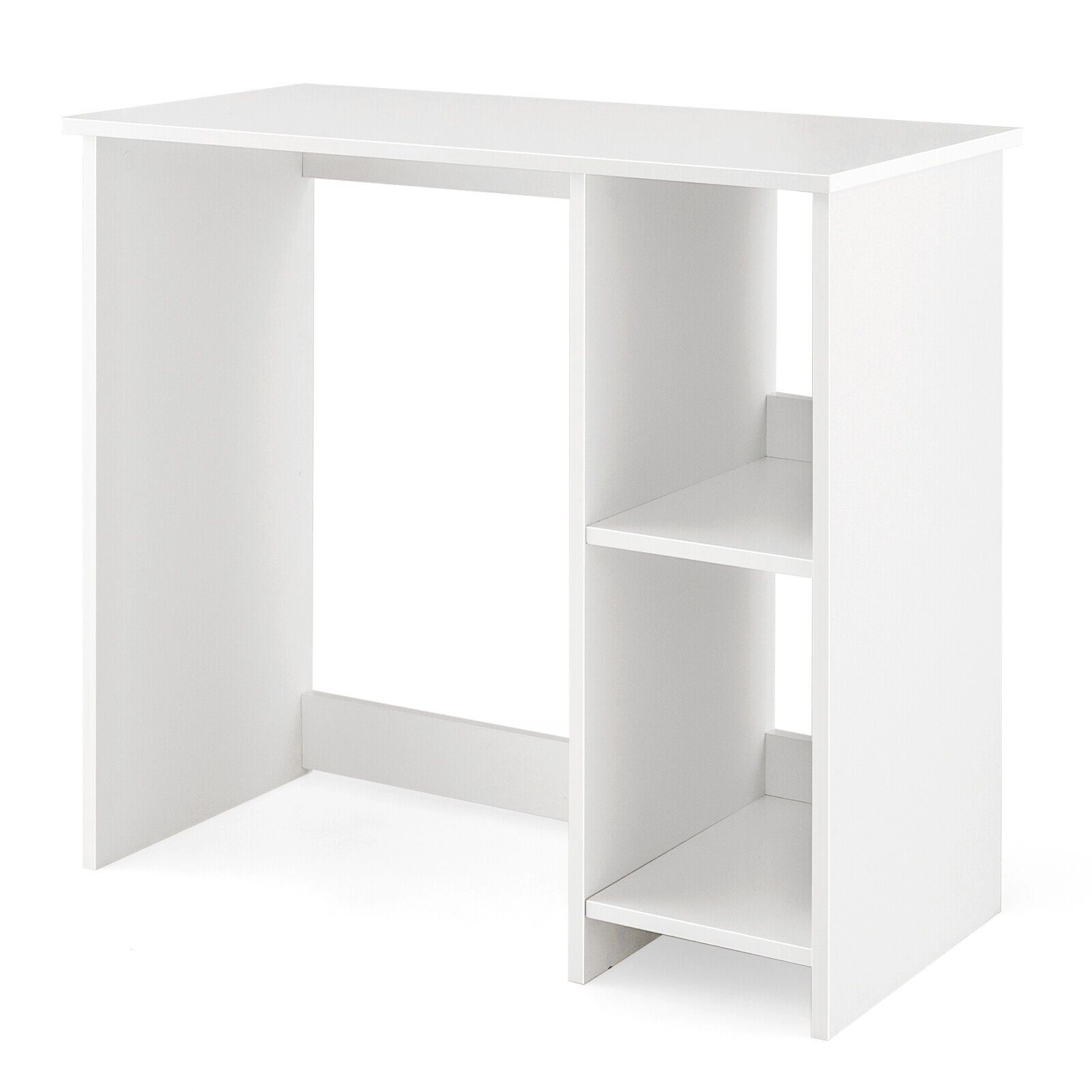 SlickBlue 31.5 Inch Small Computer Desk With 2-Tier Shelf