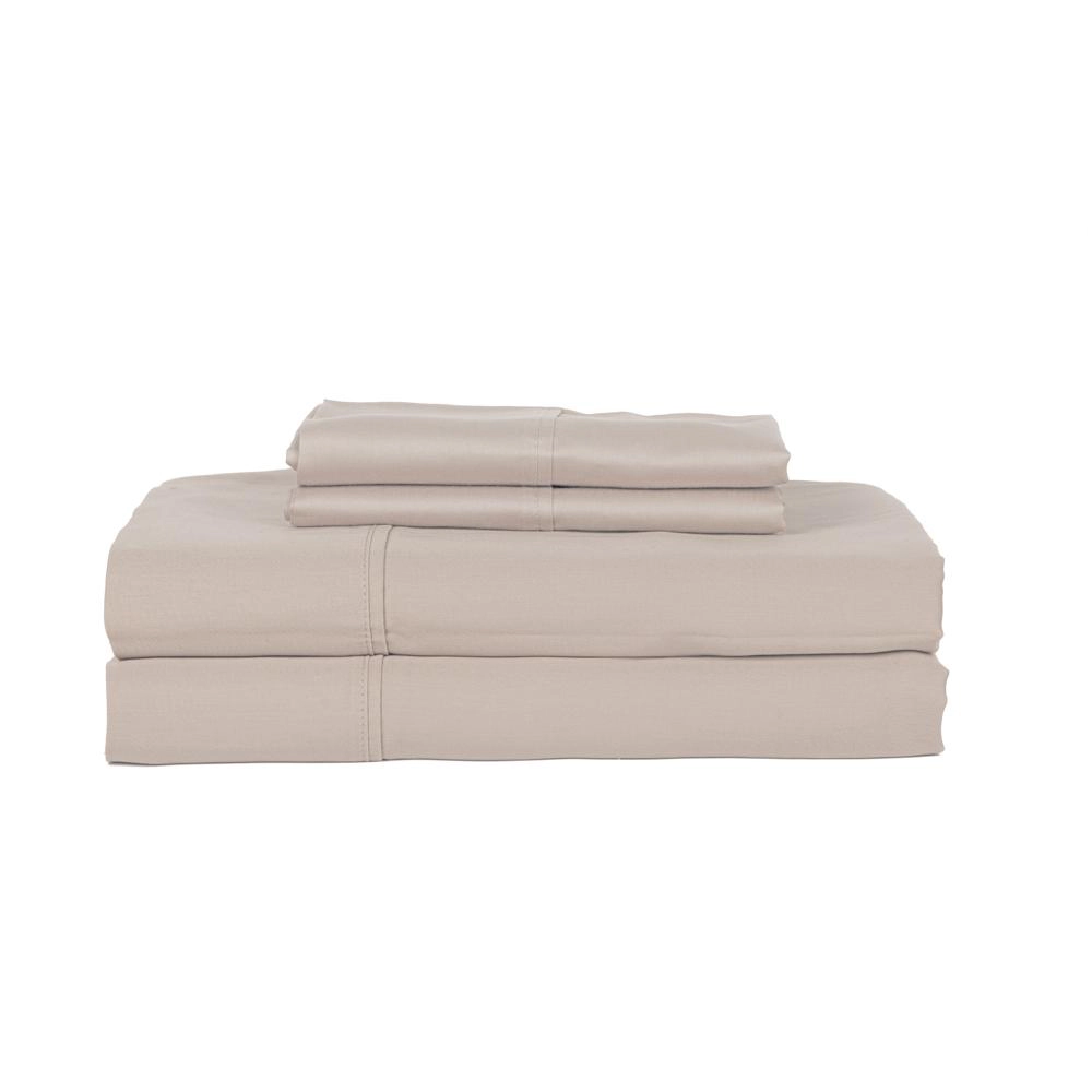 Castle Hill London Thread Count Cotton Sateen Sheet Set Deep Pocket - Queen