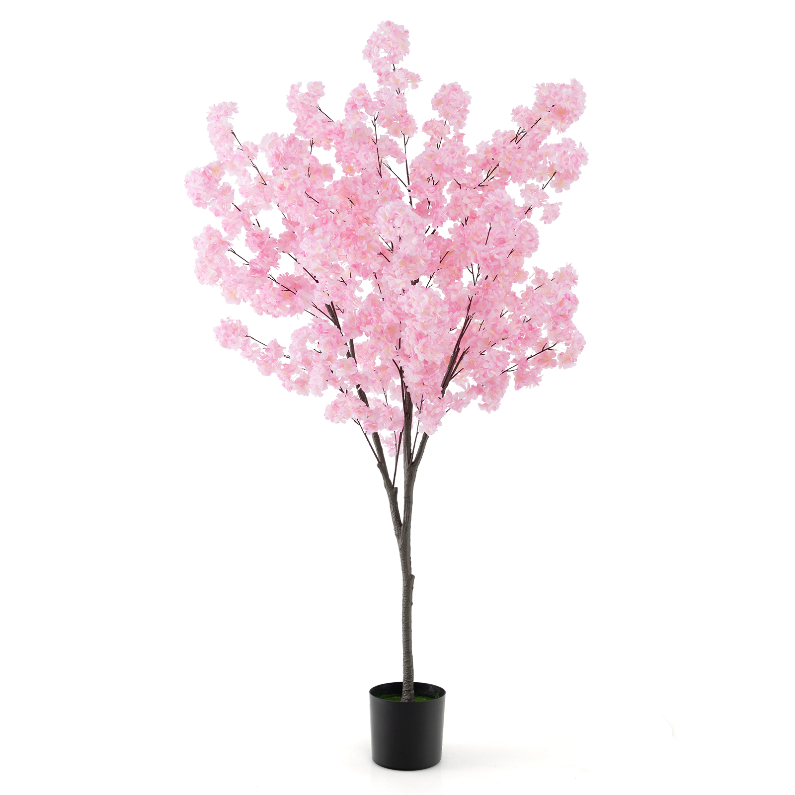 Slickblue 6.5 Ft Artificial Cherry Blossom Tree with 900 Blossoms for Indoor and Covered Outdoor Decor