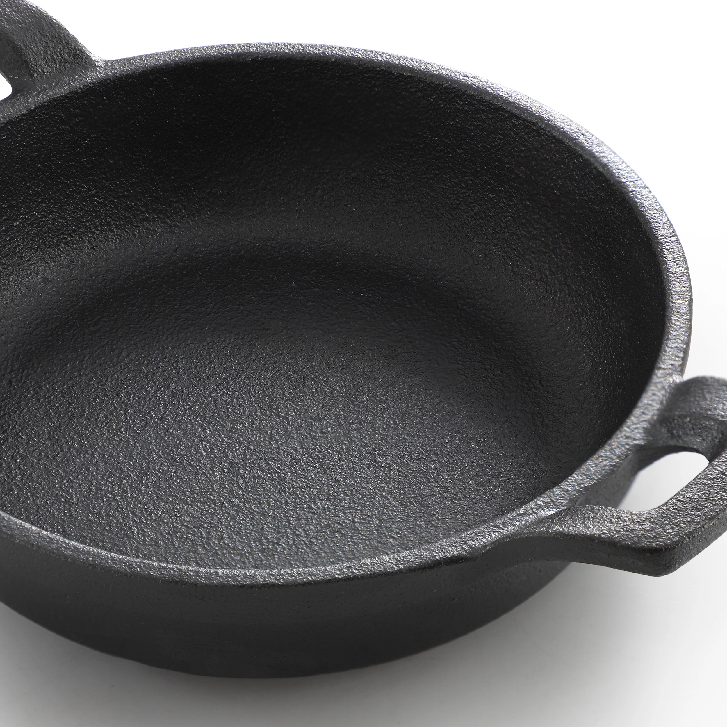 Megachef 5 Inch Round Cast Iron Frying Pan for Indoor/Outdoor Use