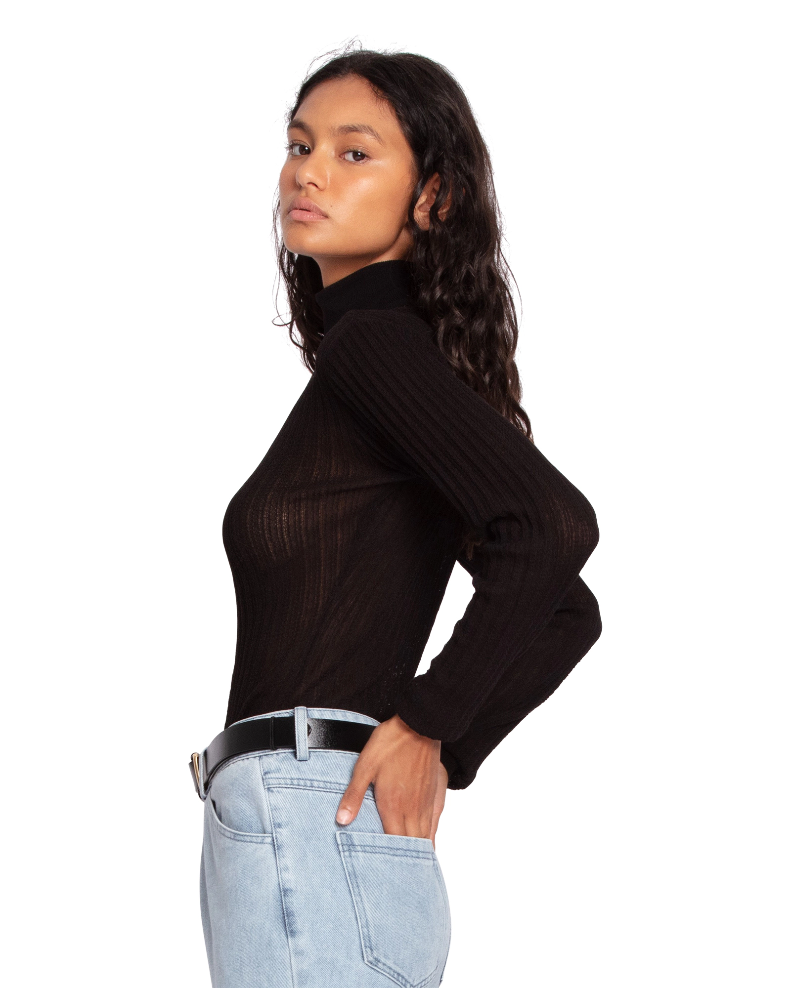 Belle & Bloom Womens Brooklyn Knitted Turtleneck