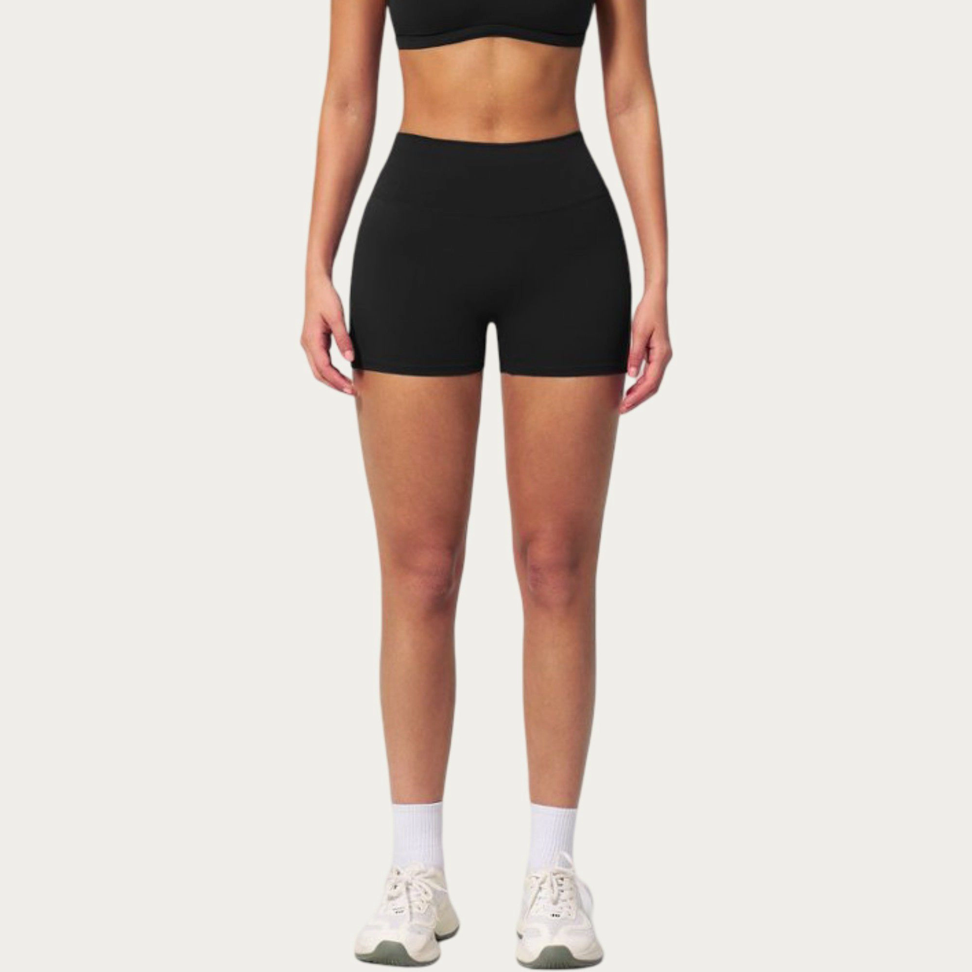Anna-Kaci Women's High Waist Mini Biker Shorts with Smooth Stretch Fabric and Supportive Fit