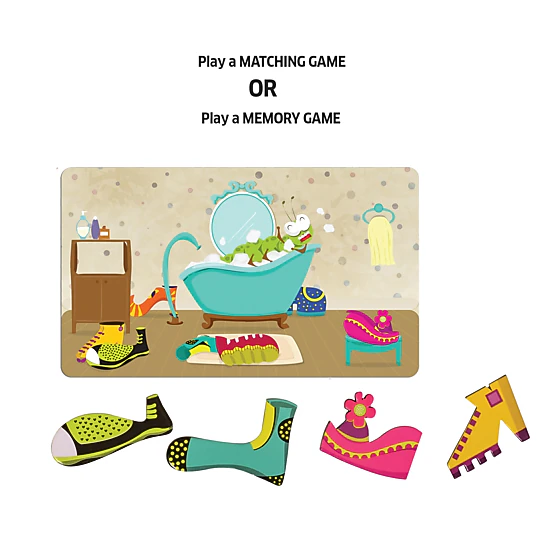 Chalk & Chuckles Caterpillar Clutter Memory Game - 1-4 Players