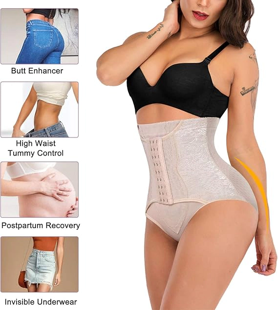 Nebility Women High Waist Tummy Control Shapewear Shorts