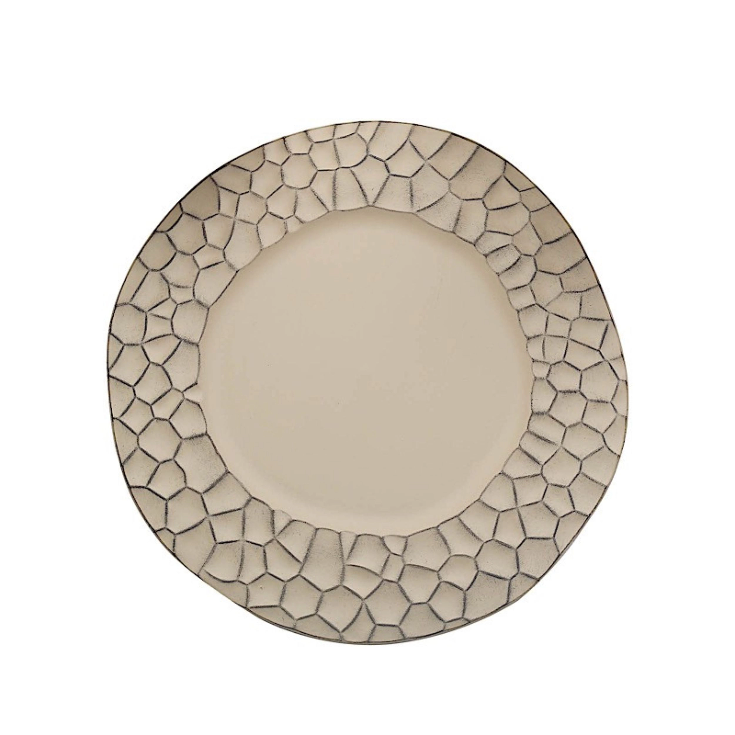 Home Collection Set of 6 Animal Print Rim Charger Plates