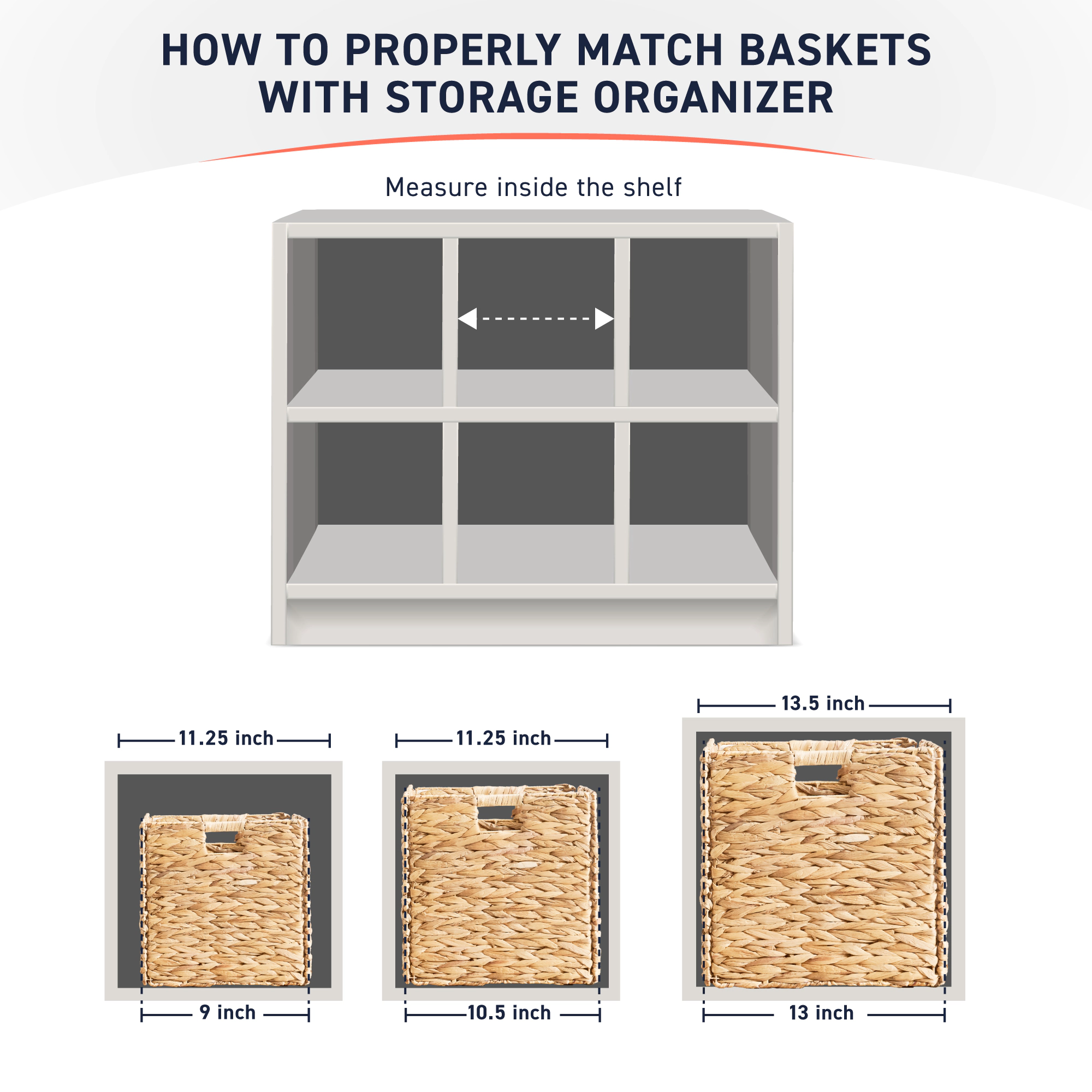 Ornavo Home 10.5x10.5in Set of 8  Water Hyacinth Storage Cube Bin Basket