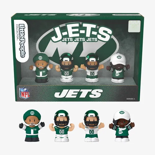 Fisher Price Little People x NFL Collector New York Jets Figure 4-Pack