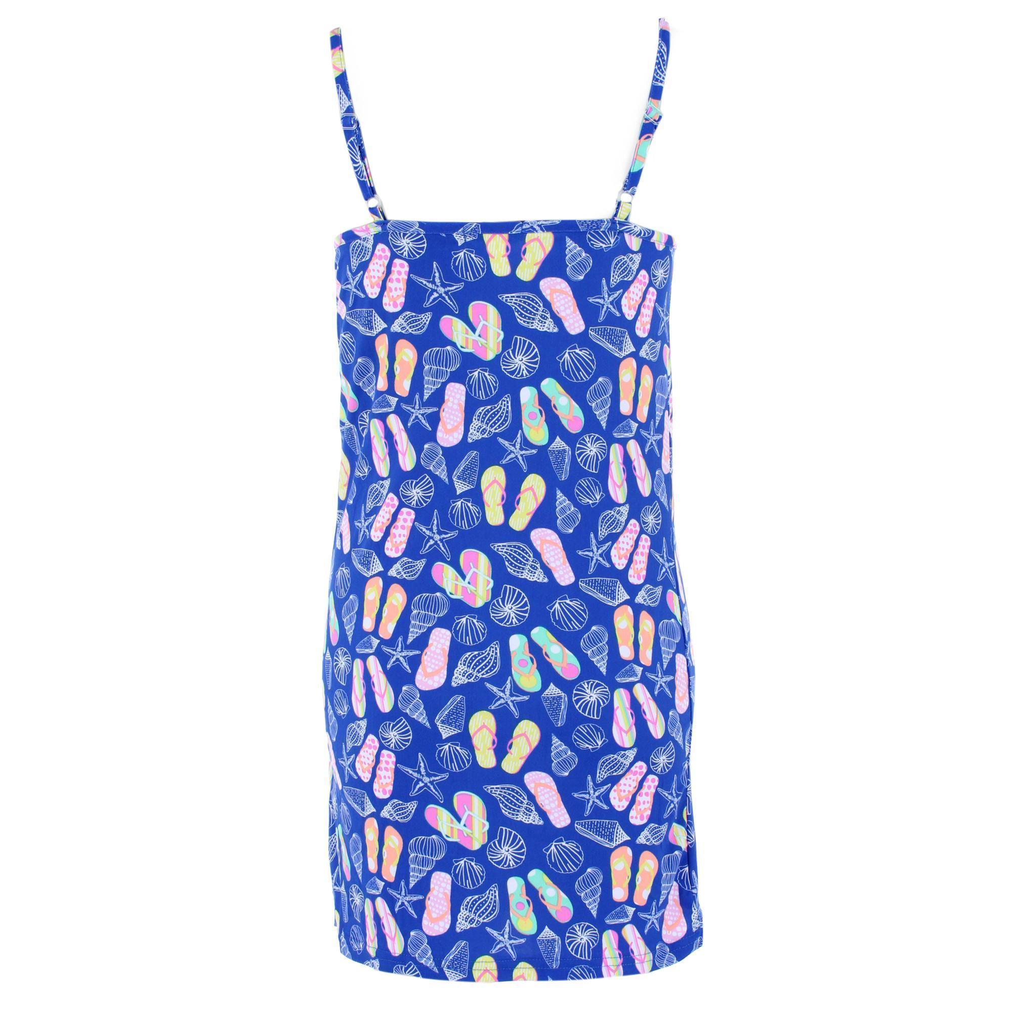 CTM Women's Flip Flop Beach Chemise Night Gown by Overslept