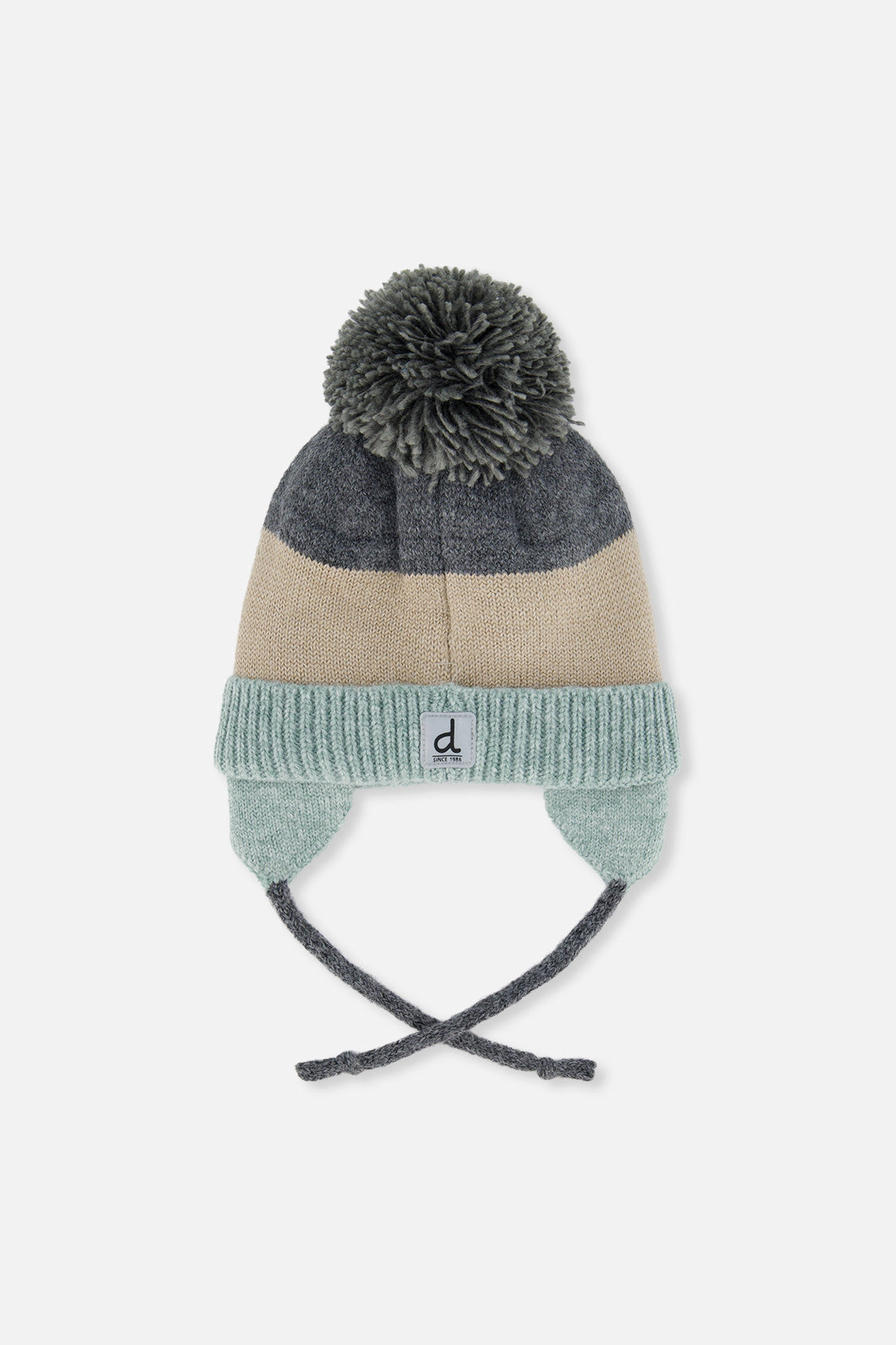 Deux par Boys Winter Knit Hat with Teddy Bear Face and Ears