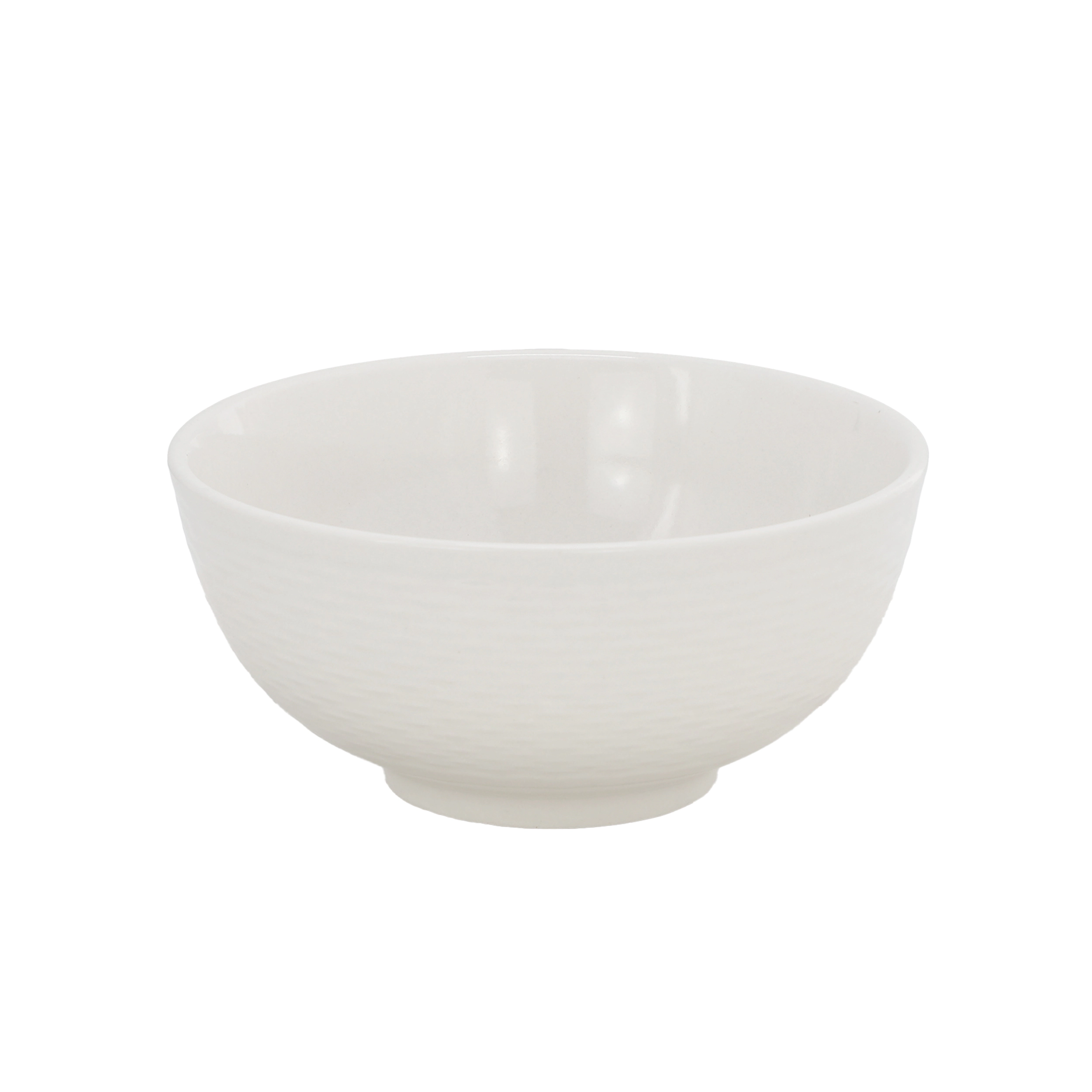 Elama Ophelia 6 Piece Stoneware Cereal Bowl Set in White