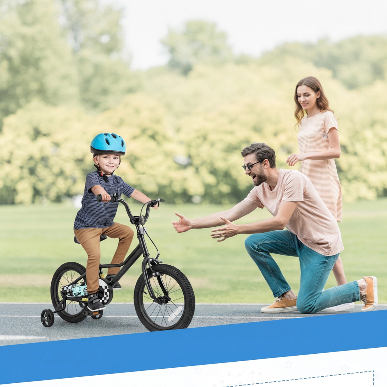 16-in Kids Bike Training Wheels for Ages 4-7 Adjustable Low-Step Bicycle with Coaster Brake and Enclosed Chain Guard
