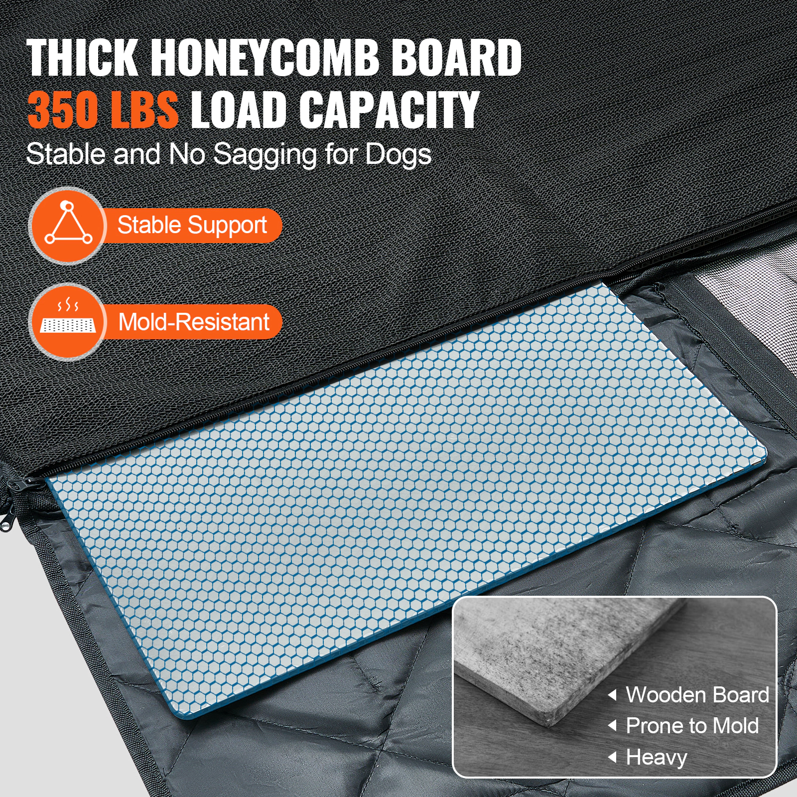 HONGGE Back Seat Extender, Dog Car Cover, Hammock for Bed