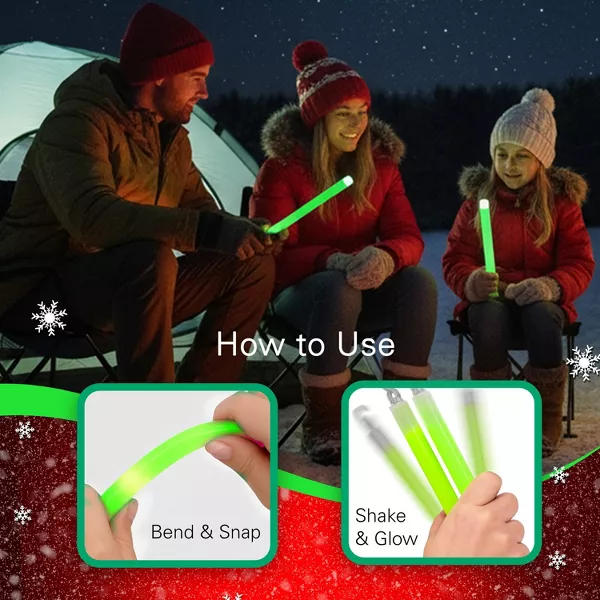 Sperric Glow Sticks, 6" Glow in the Dark Gift Toys & Party Favors, 12Hr Use Light Stick Toy for Emergency Use, 25Pcs