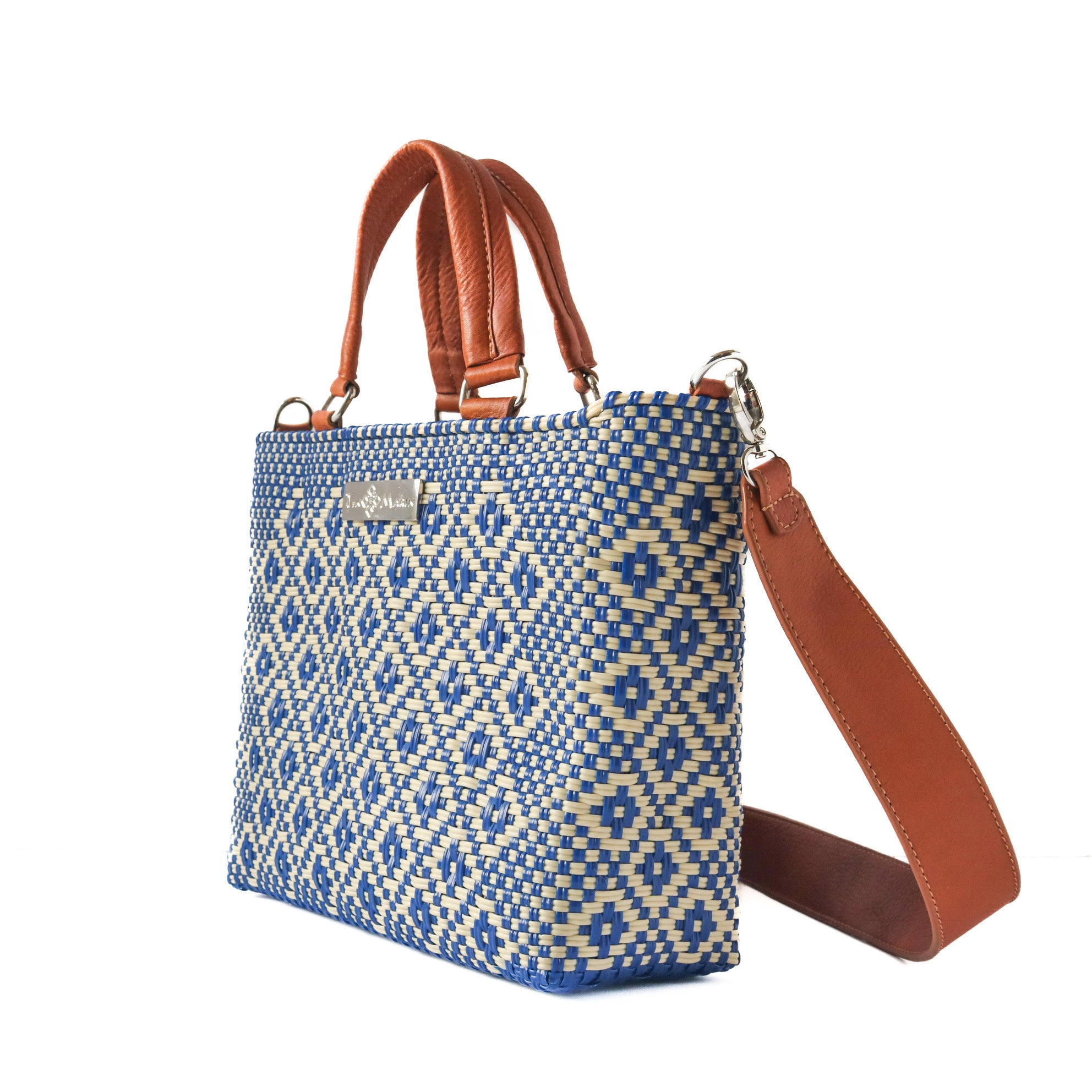 Tin Marin Mixte Woven Crossbody Drawstring Bag
