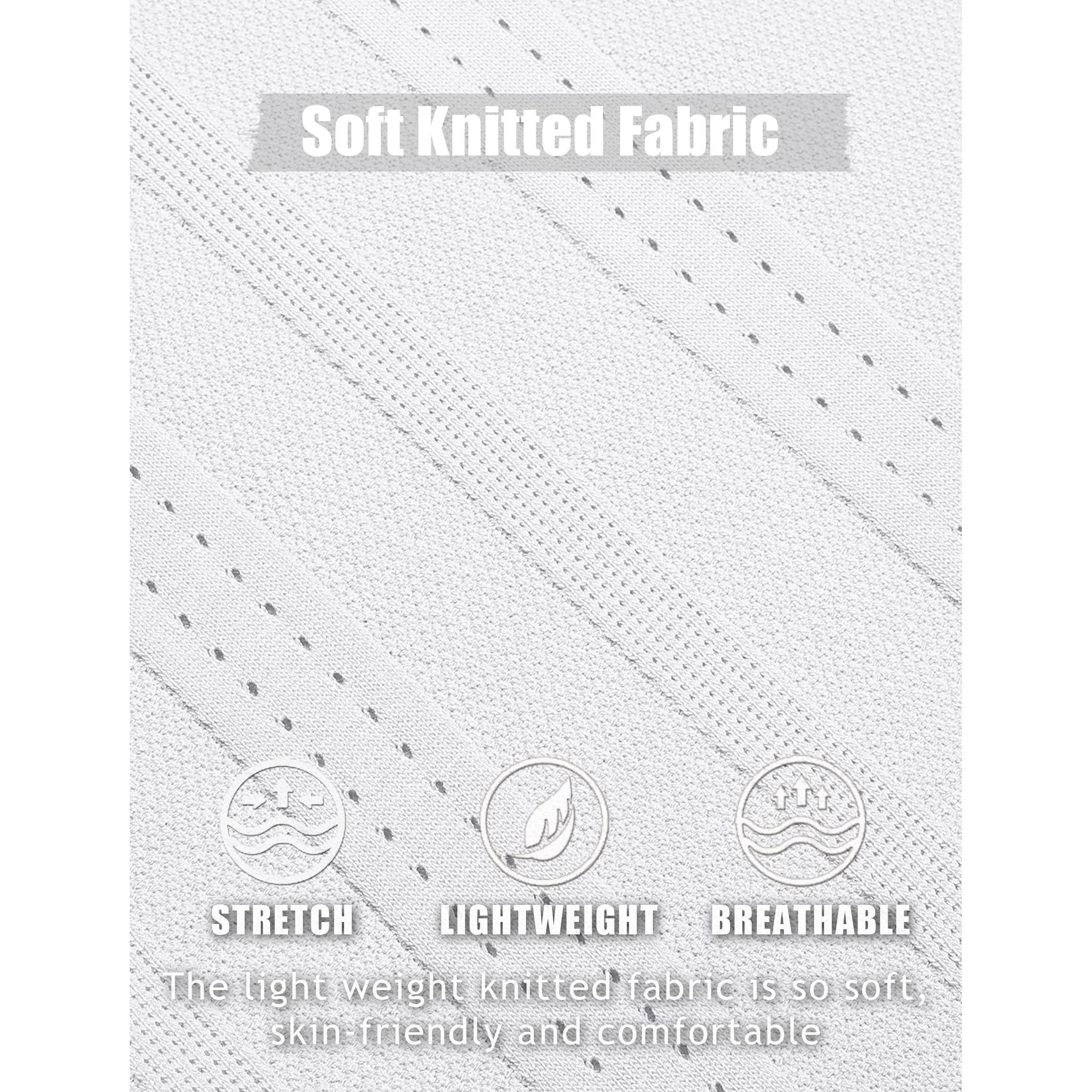 COOFANDY Men's Slim Fit Textured Knit Short Sleeve Polo Shirt