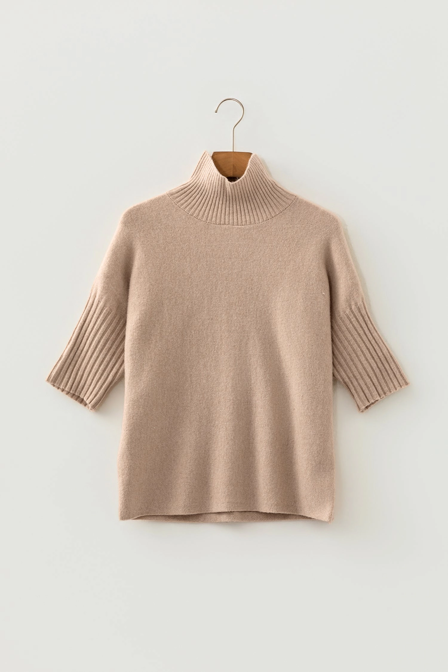 Threaded Pear Vivienne High-Neck Floral Knit Sweater