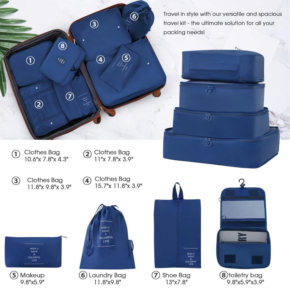 Hivvago Hardshell Luggage Sets 4 pcs + Bag Spinner Suitcase with TSA Lock Lightweight-16'+20'+24'+28' Luggages