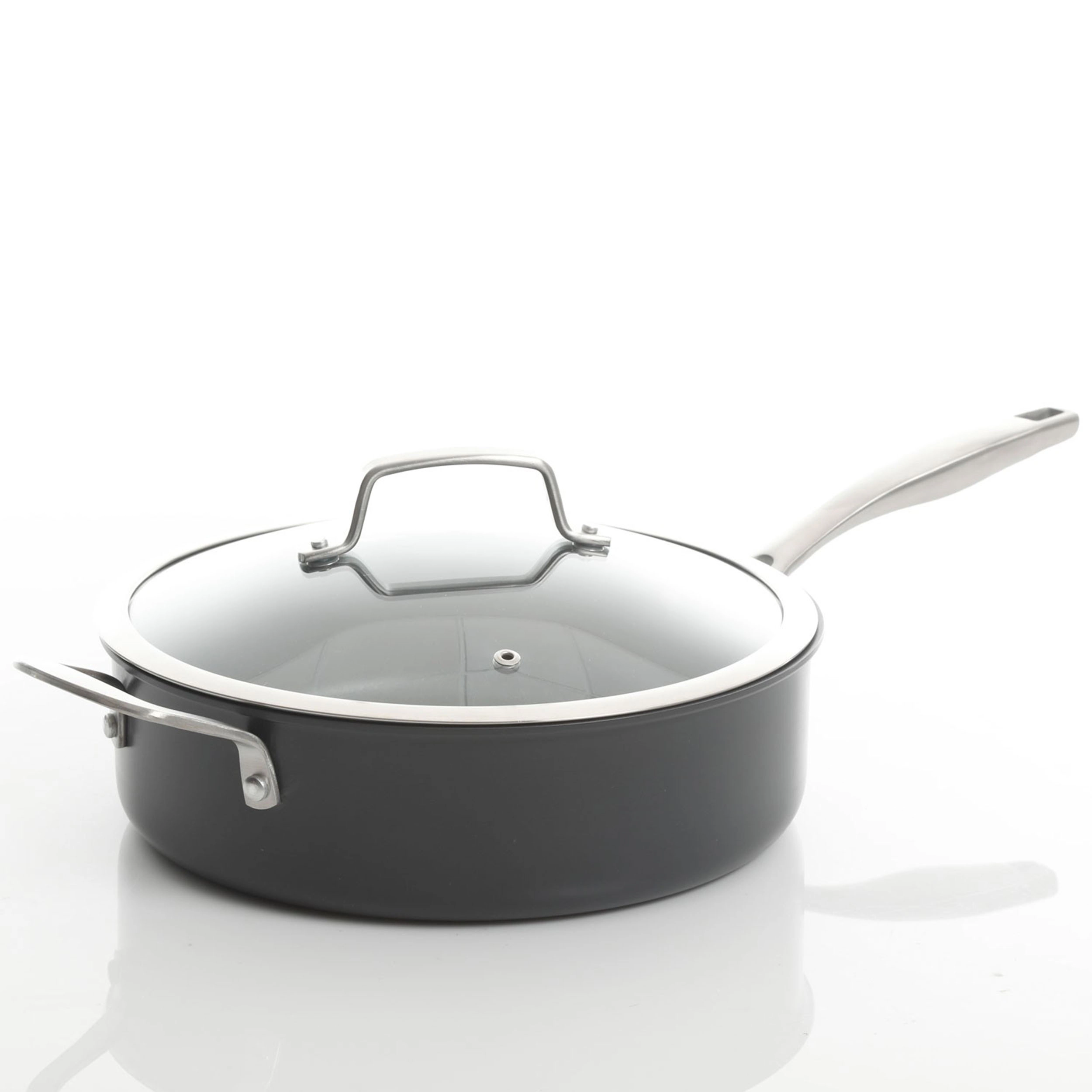 Kenmore Pro Arbor Heights 10 Piece Nonstick Aluminum Cookware Set in Black