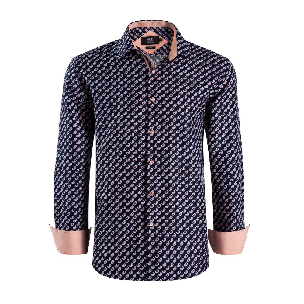 Elie Balleh Boys Slim Fit Boys' Paisley Button-Down Shirt