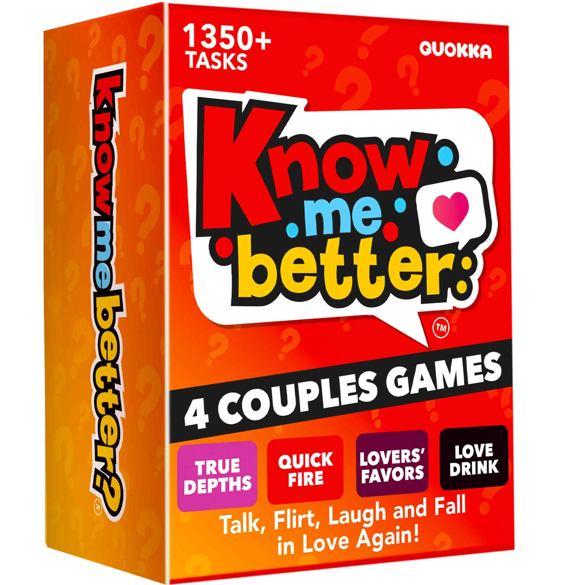 QUOKKA Couples Conversation and Date Night Card Game Set, Question Cards Interactive Activities for Two Players