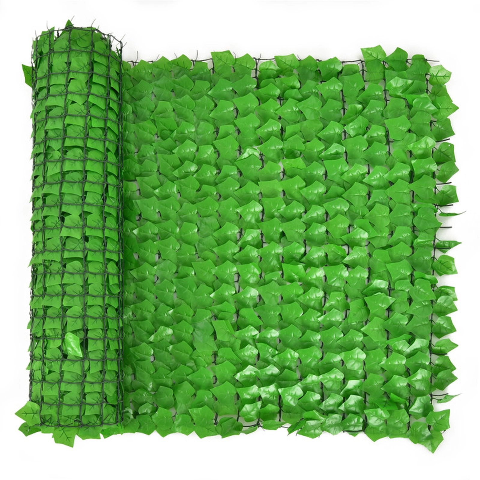 SUGIFT 118 x 39.4-in Artificial Ivy Privacy Fence Panel Garden Trellis 32.3-sq-ft Coverage Polyester Fabric Light Green