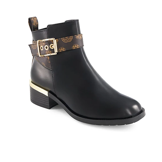 Andrea Womens Fashion Booties With Ankle Buckle