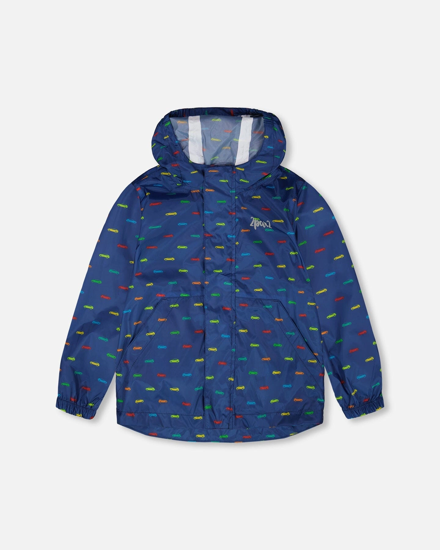 Deux par Boys Packable Windbreaker Polyester Car Print