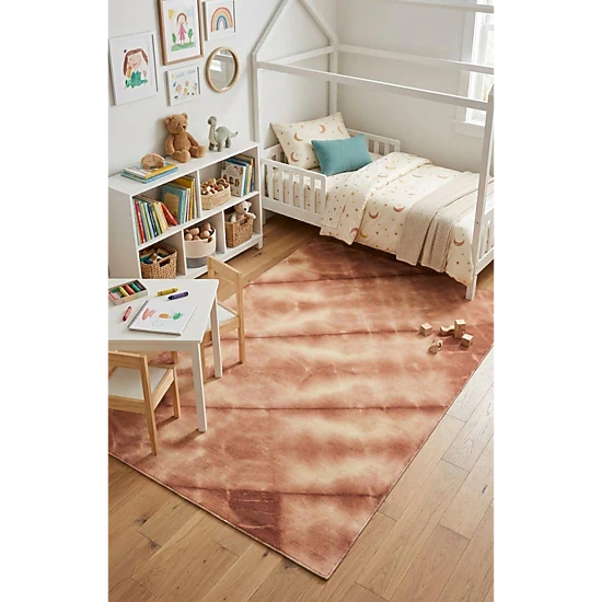 Magic Rugs 5'0 X 8'0 Rusty Brown Hand-Tufted Tie-Dye Contemporary Wool Rug