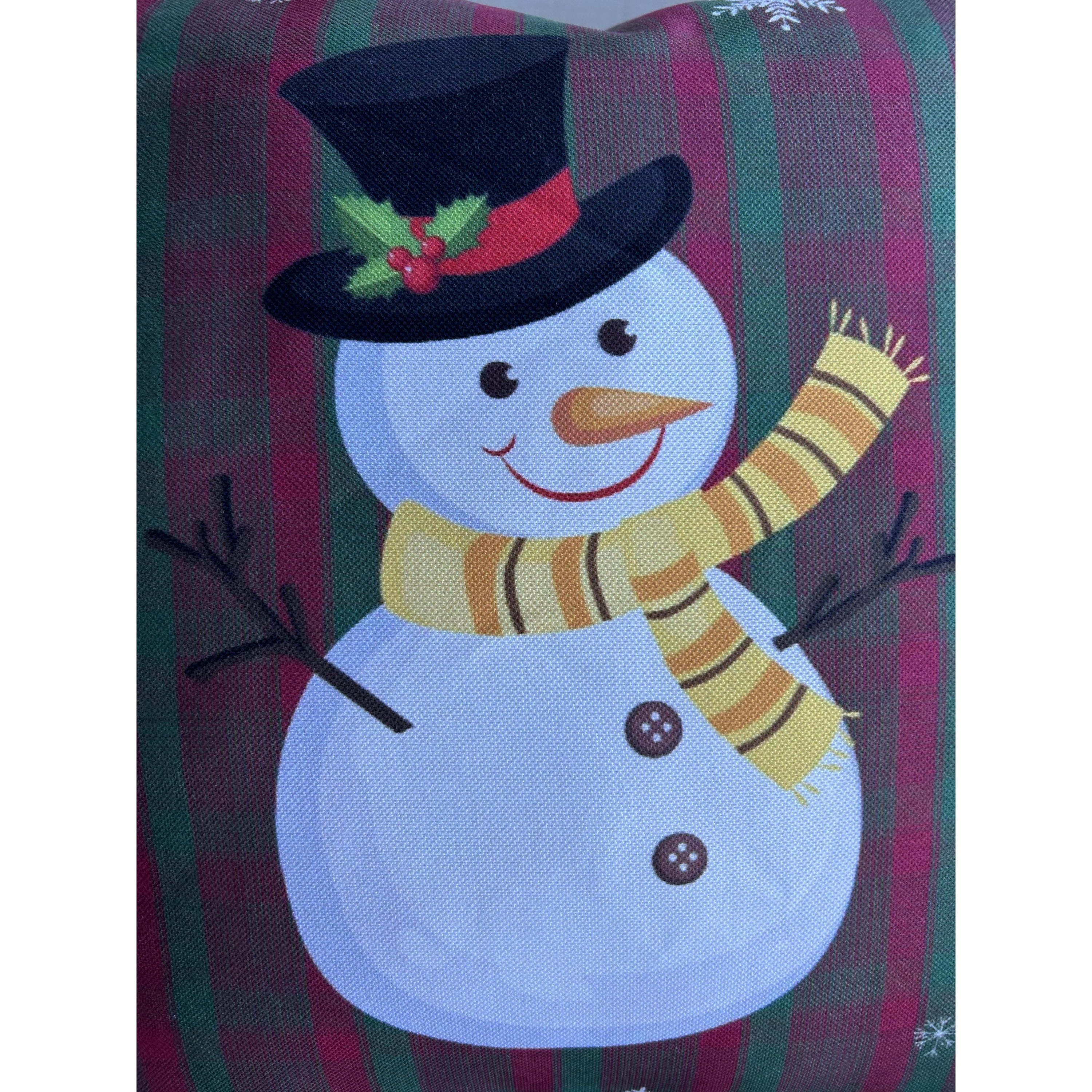 Wear Sierra Christmas Snowman Throw Pillow Cover