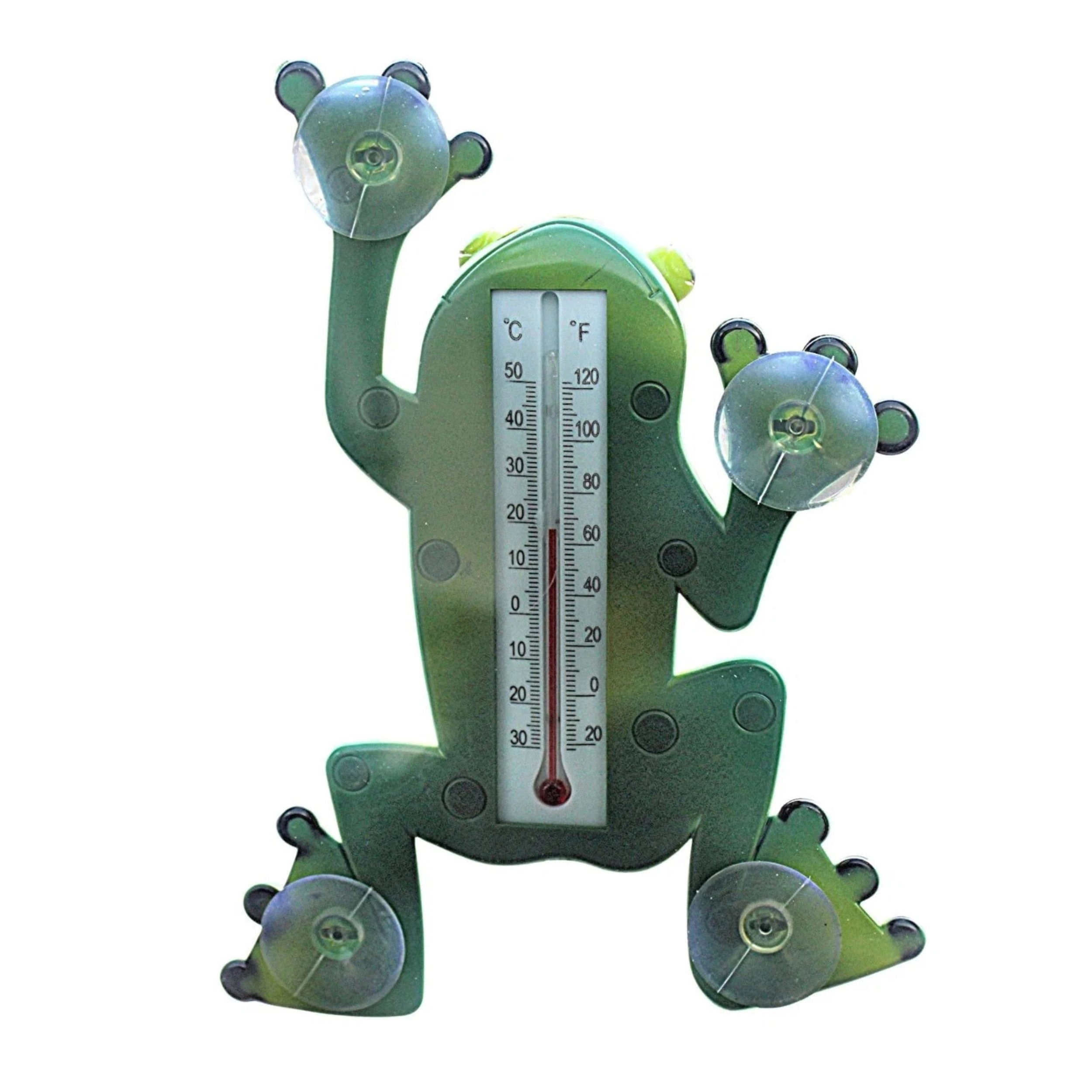 Home Collection Frog Shape Window Thermometer Suction Cup Indoor Outdoor Temperature Gauge