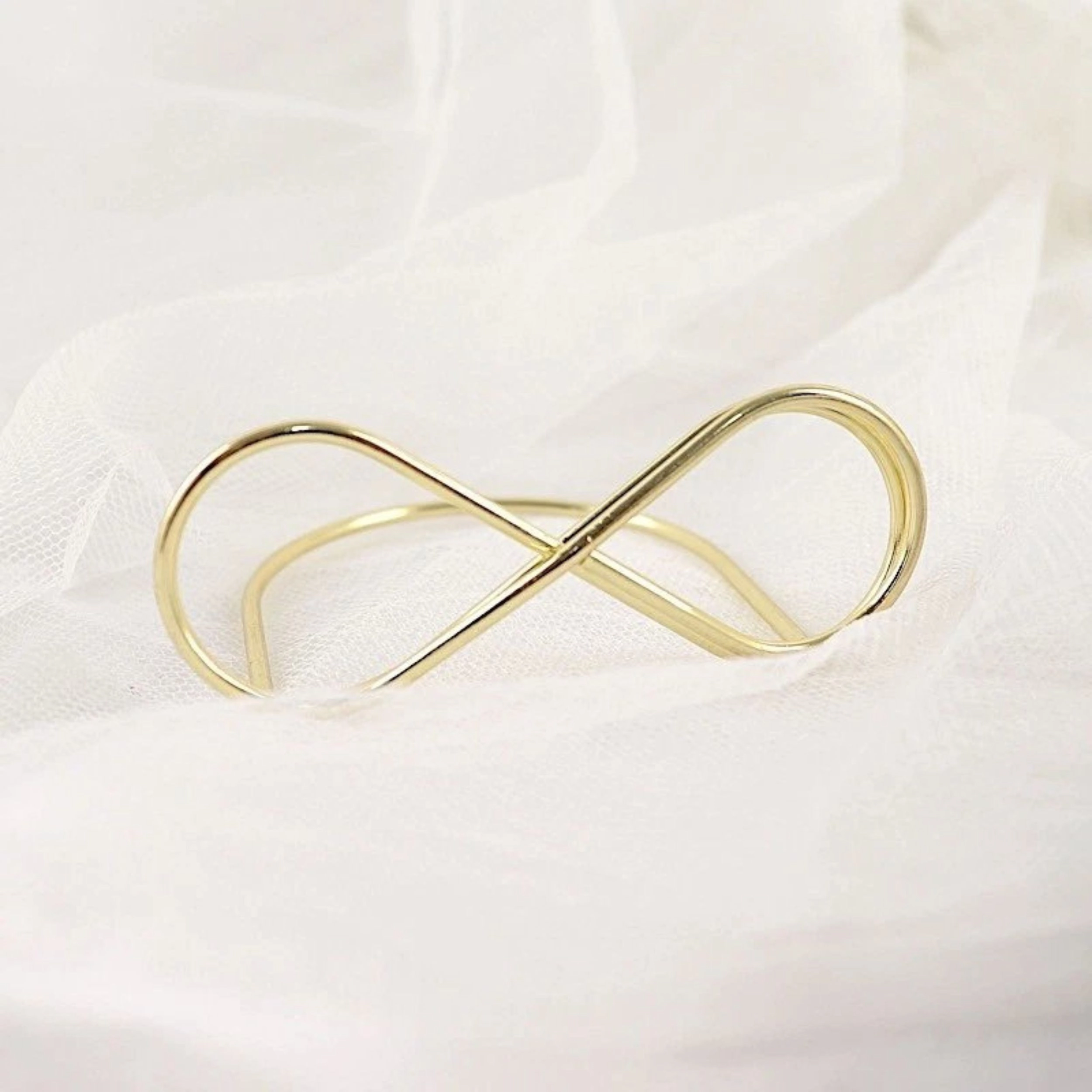Home Collection Gold Infinity Metal Place Card Sign Holders Pack of 10