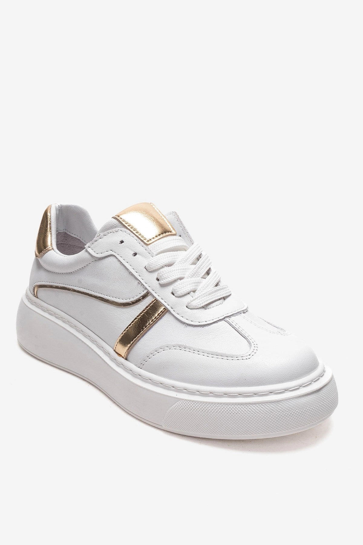 Forever & Always Womens Ivara Leather Everyday Sneaker