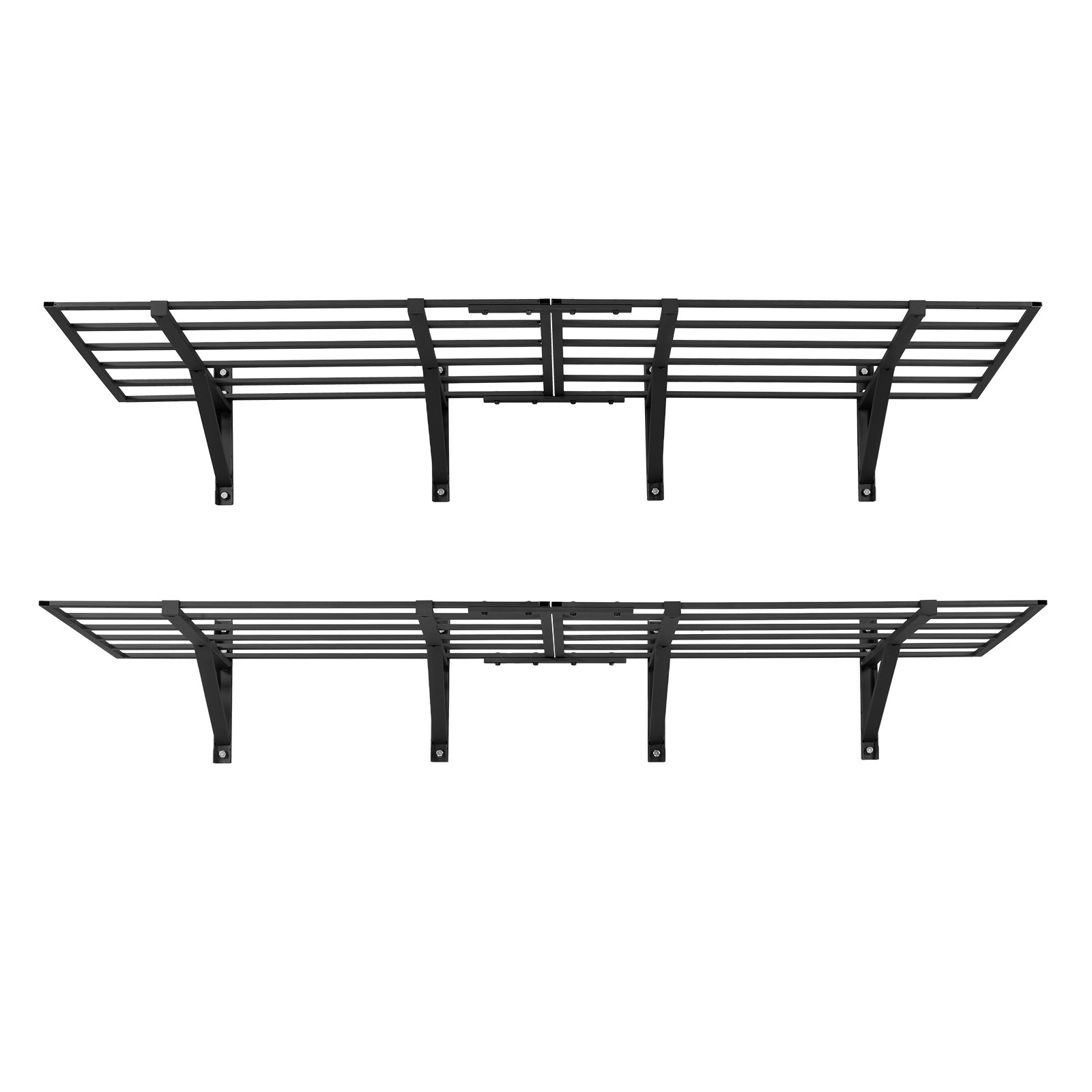 HONGGE Heavy Duty Wall Garage Shelving Steel Wall Mounted Shelving Unit Per Shelf Floating Storage Metal Rack for