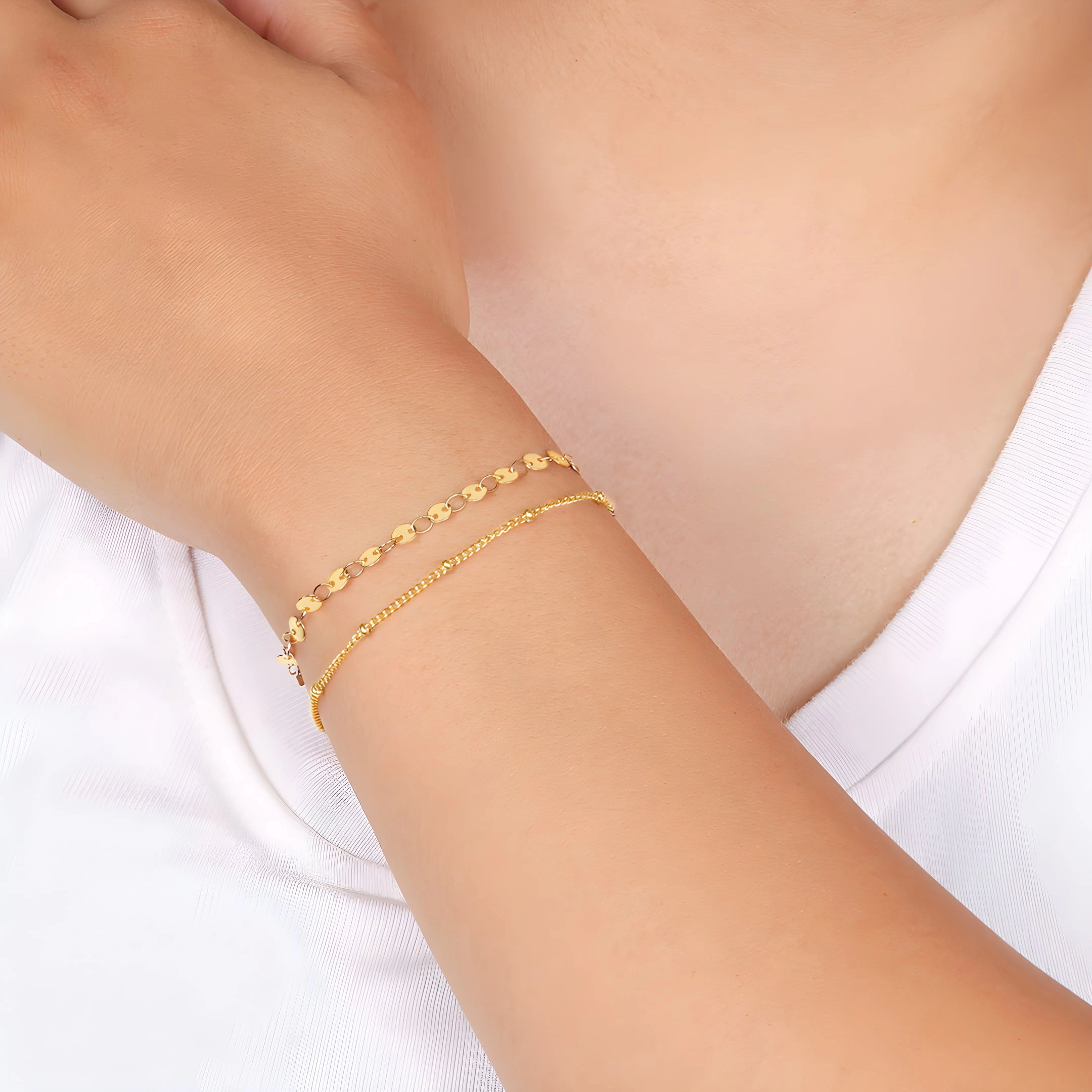 Mint & Lily Women's Poppy Stacking Bracelet Set