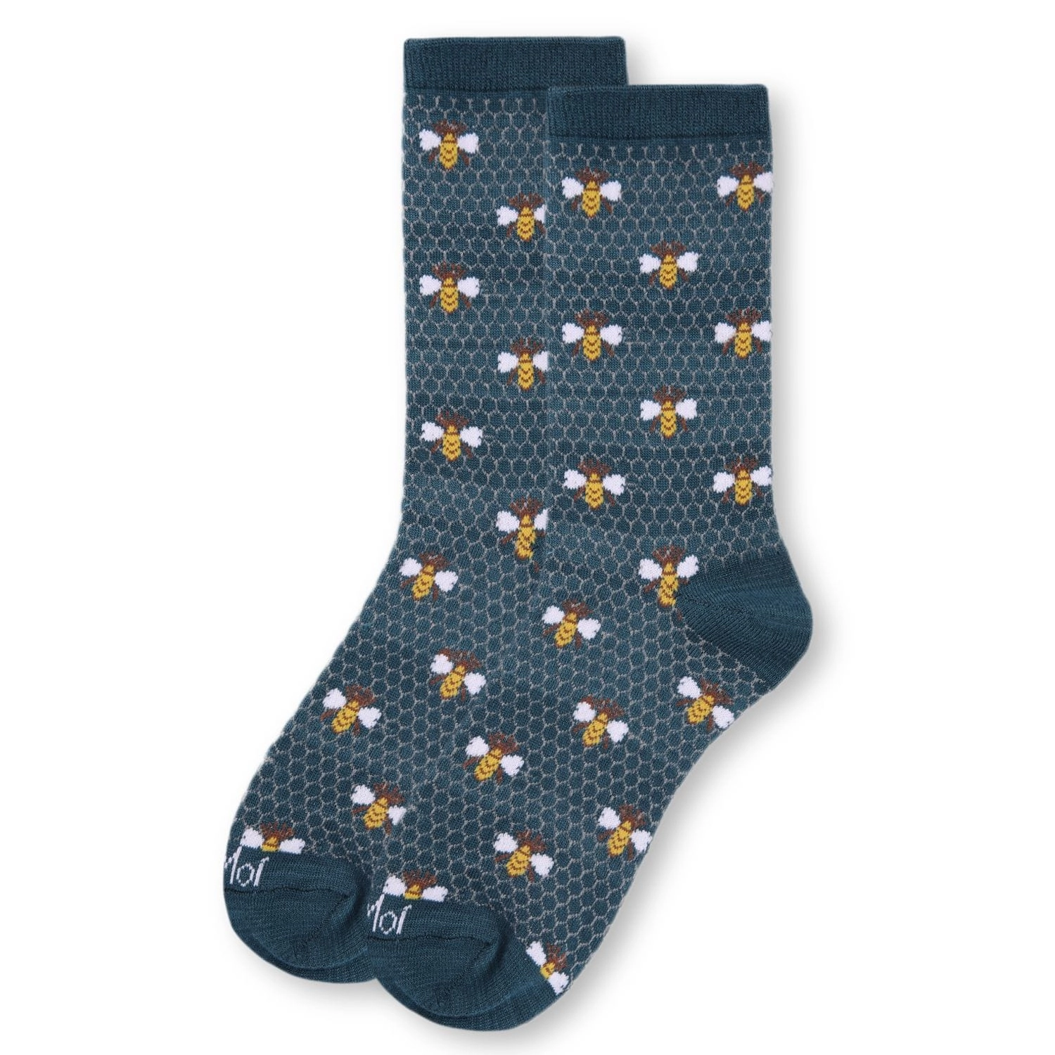MeMoi Honey Bee Bamboo Blend Crew Socks