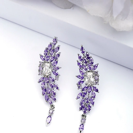 AGP PARIS Womens Dazzling Dainty Drop Earrings