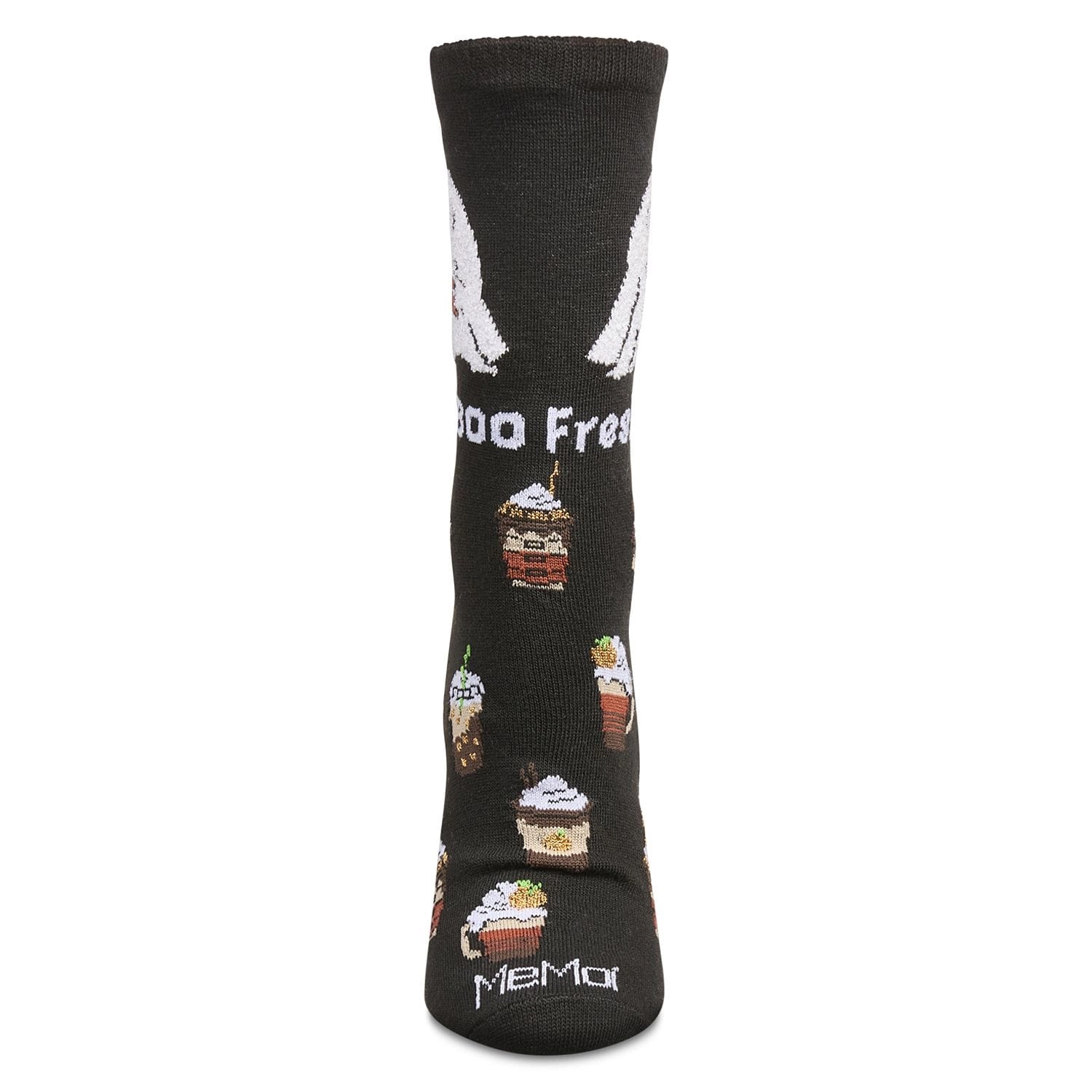 MeMoi Women's Fresh Boo Holiday Crew Socks