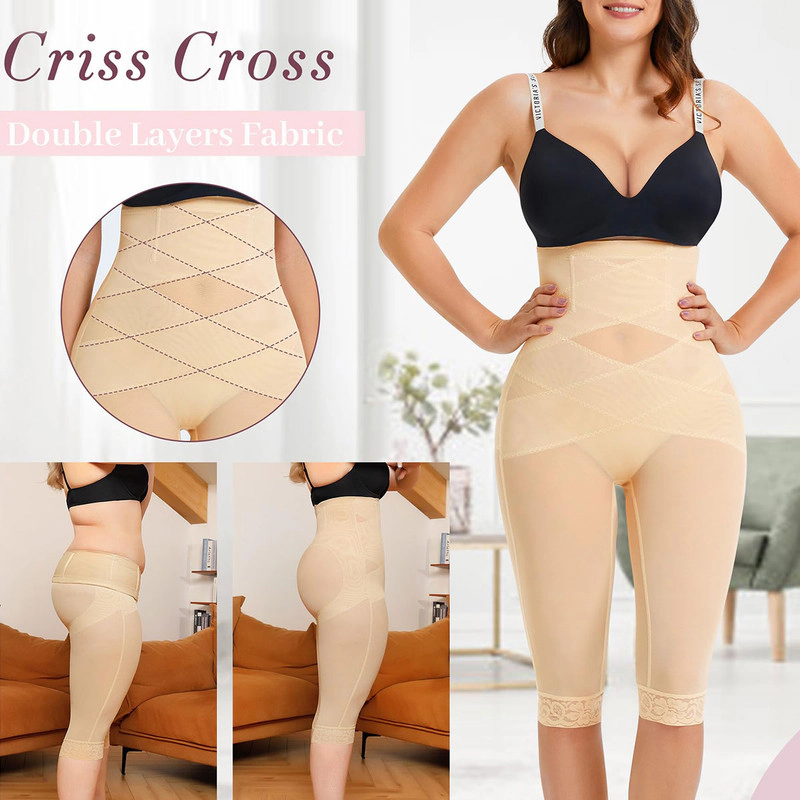 Nebility Women High Waist Tummy Control Shapewear Leggings