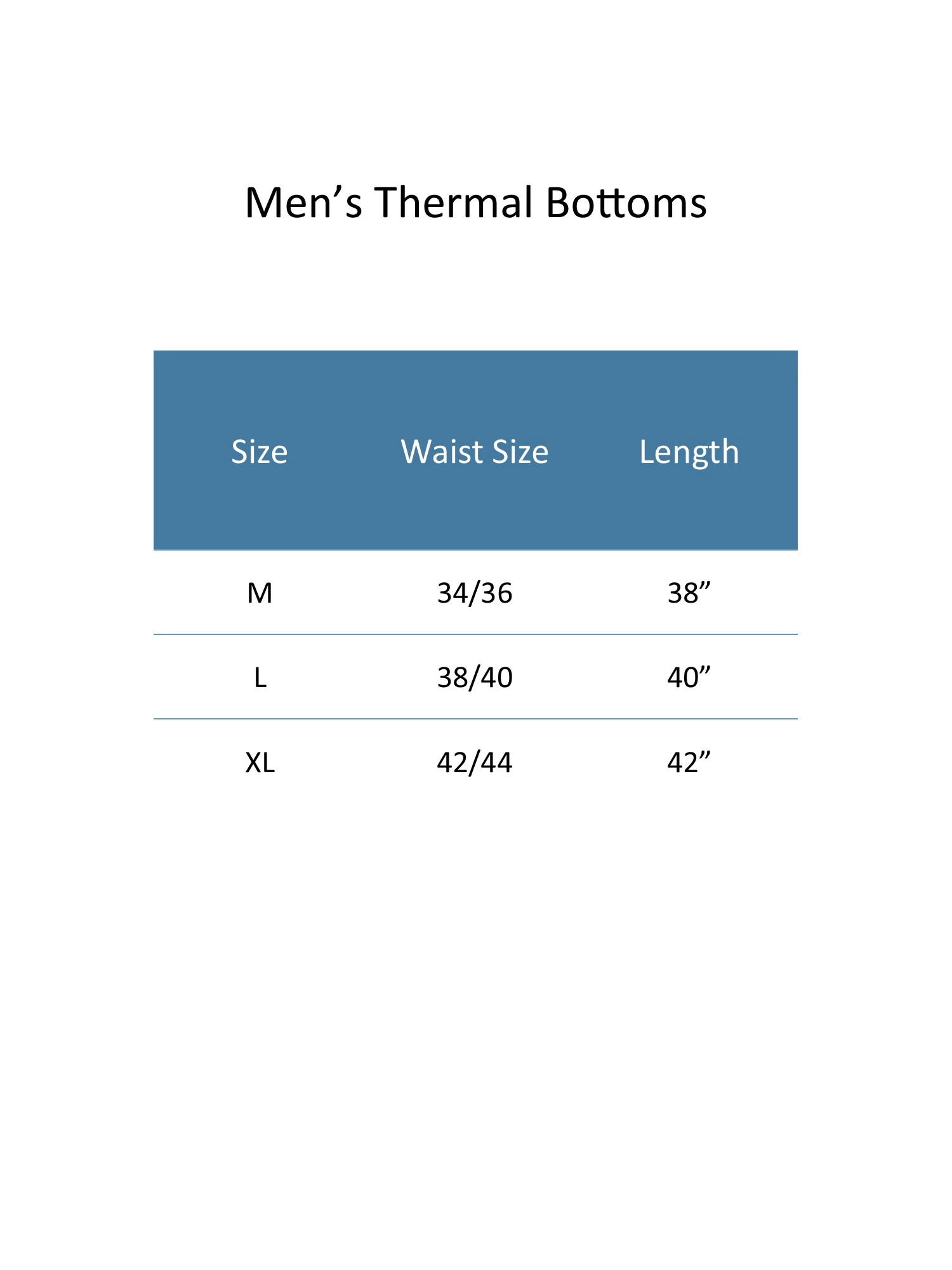 Cotton Plus Men's Thermal Underwear Bottoms