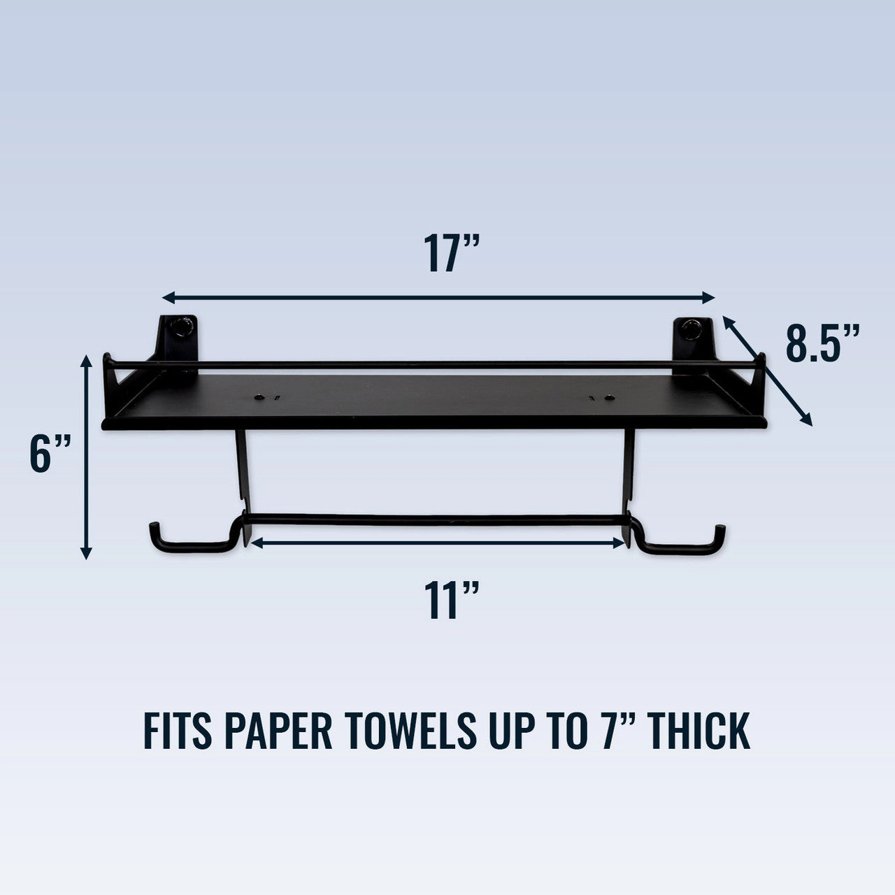 StoreYour Quick Clean Paper Towel Holder and Wall Shelf