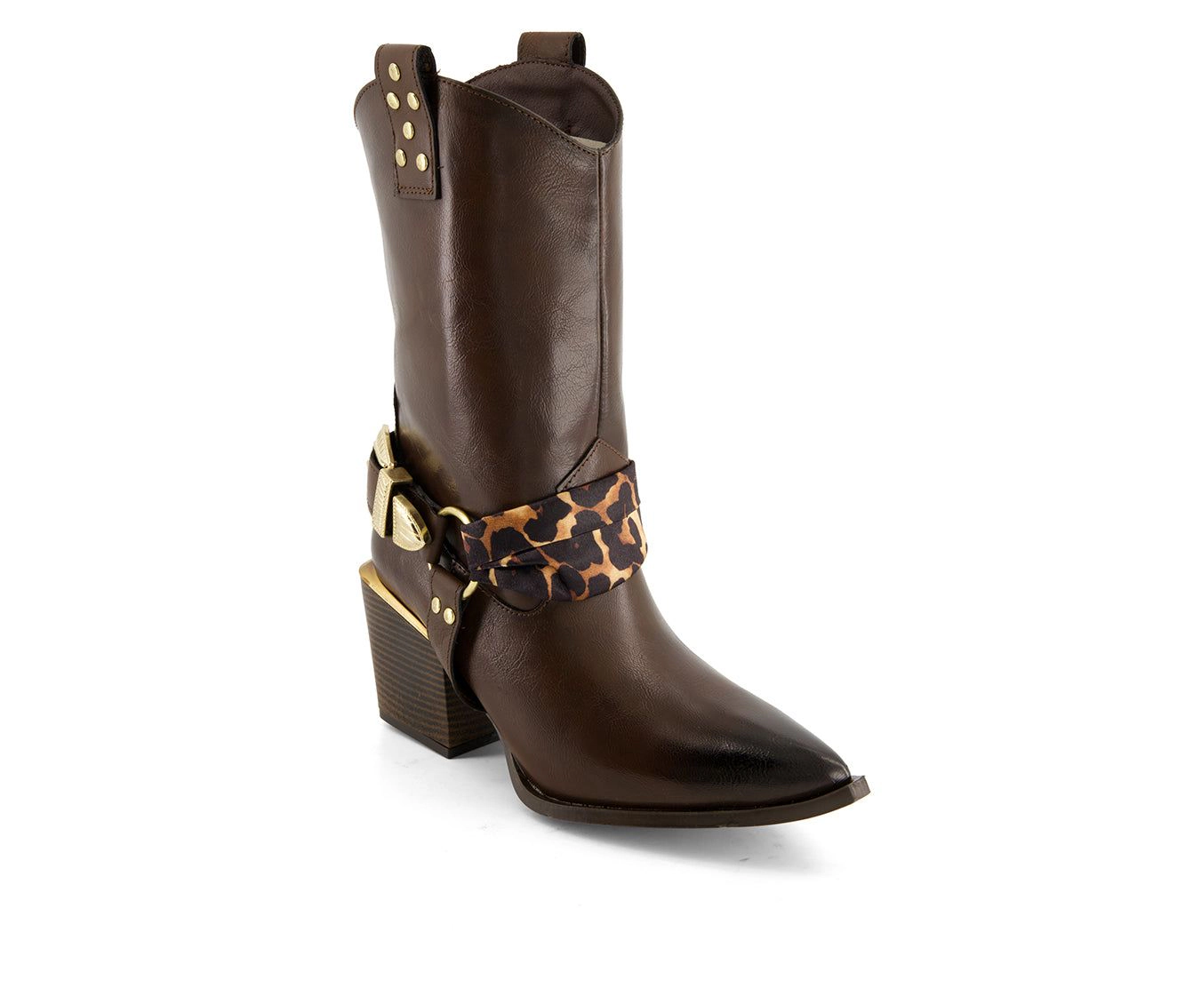 Andrea Womens Pointed Toe Western Style Boots
