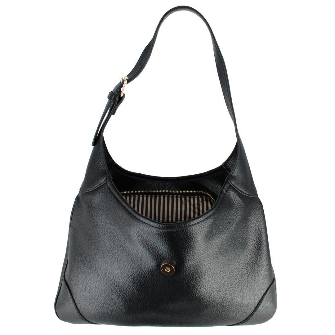 CTM Women's Synthetic Leather Shoulder Handbag and Matching Clutch Set