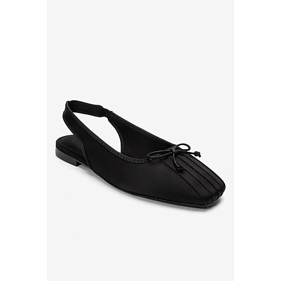 Prologue Shoes Womens Zelvia Bow Slingback Ballet Flat