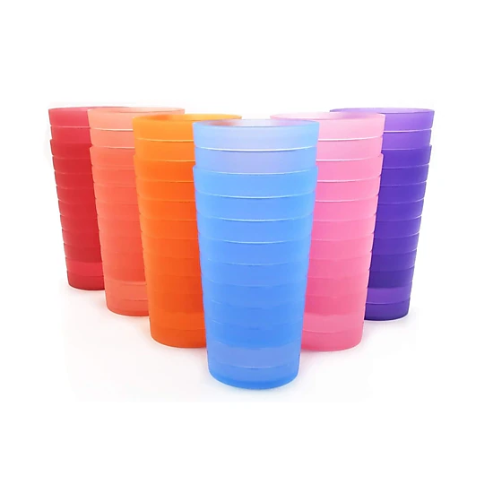 Stock Preferred Pack of 12 Unbreakable Plastic Drinking Tumblers and Party Cups
