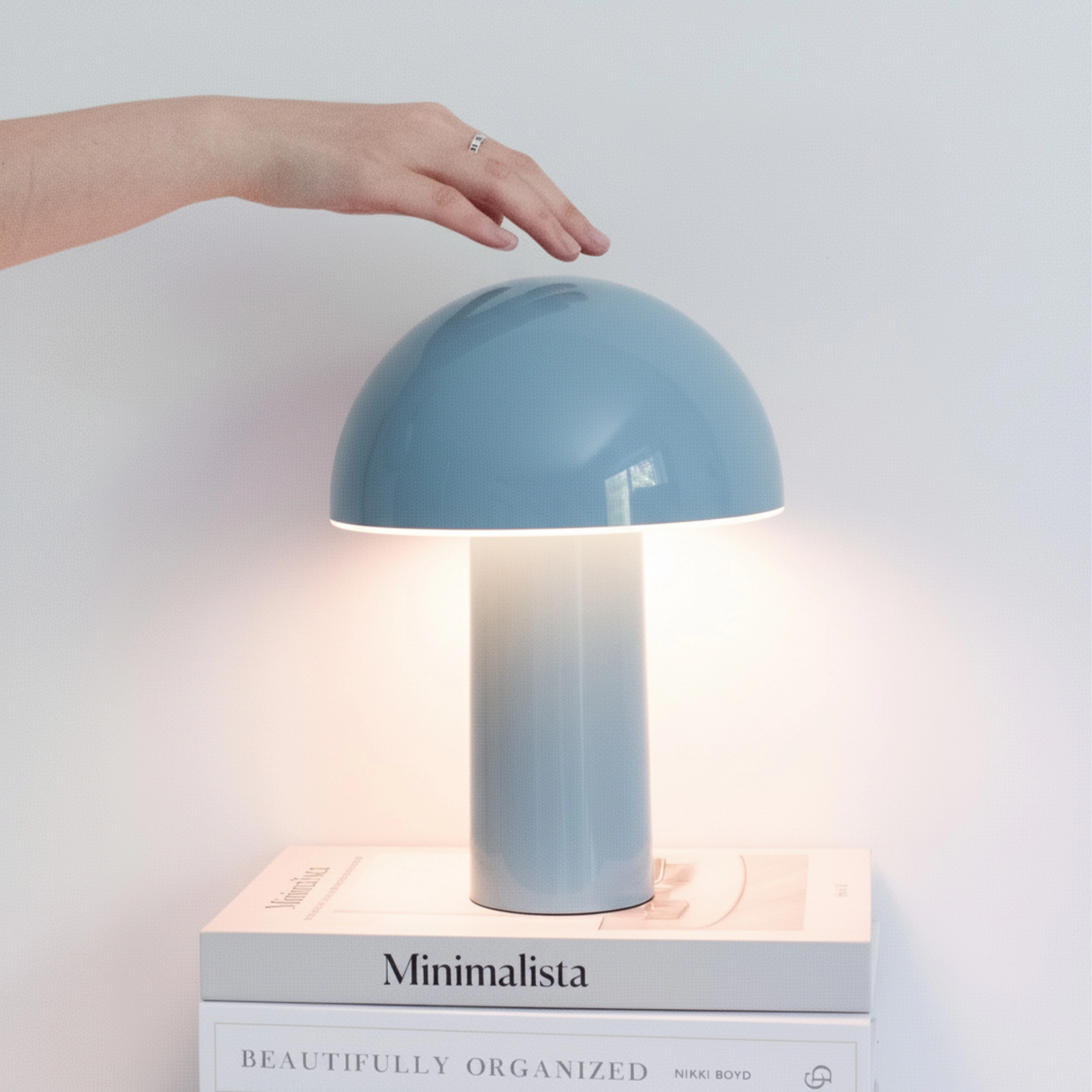 Brightech Celia Portable Mushroom Table Lamp