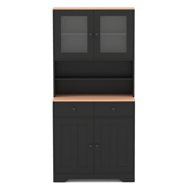 Hivvago Pantry Cabinet With 2 Removable Shelves